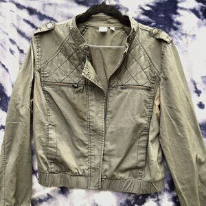 Women's lightweight army green jacket